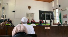 Sidang gugatan PT OSS Al Masarat Internasional CO asal Arab Saudi terhadap PT Zarinda di PN Makassar. (Dok. Kuasa Hukum OSS Al Masarat Internasional CO, Yoyo Arifardhani)
