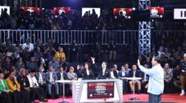 Acara Debat perdana Calon Presiden (Capres) 2024 yang digelar di kantor KPU. (Dok. Tim Media Prabowo-Gibran)
