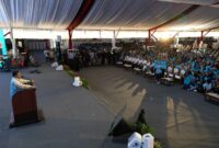 Capres nomor urut dua yang juga Ketua Dewan Induk Koperasi Unit Desa (Inkud) Prabowo Subianto acara seminar nasional koperasi Mitra Digital Sejahtera (MDS Coop) di Desa Cinangka, Purwakarta. (Dok. Tim Media Prabowo)  