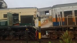 Kecelakaan kereta terjadi di Cicalengka, Kabupaten Bandung. (Instagram.com/@jalur5)
