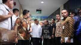 Capres nomor urut dua Prabowo Subianto melakukan pertemuan dengan Persekutuan Gereja-gereja Indonesia (PGI) di Graha Oikumene, Jakarta. (Dok. TKN Prabowo - Gibran)  