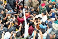 Menteri Pertahanan Prabowo Subianto meresmikan sembilan titik sumber air bersih. (Instagram.com/@prabowo)