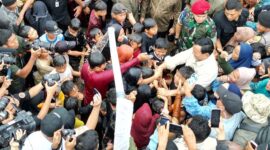 Menteri Pertahanan Prabowo Subianto meresmikan sembilan titik sumber air bersih. (Instagram.com/@prabowo)