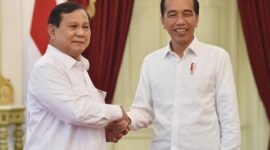 Presiden Joko Widodo bersama Capres nomor urut 2, Prabowo Subianto. (Dok. Setkab.go.id)
