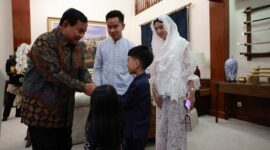 Presiden dan Wakil Presiden terpilih periode 2024-2029 Prabowo Subianto bersama Gibran Rakabuming Saat acara Halal Bihalal. (Dok. TIm Meda Prabowo))