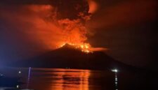 Terjadi Peningkatan Aktivitas Gunung Api Ruang dari Level II (WASPADA) menjadi Level III (SIAGA) di Kabupaten Sitaro, Provinsi Sulawesi Utara.(Dok. BPBD kab Sitaro)