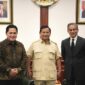 Menteri Pertahanan RI Prabowo Subianto menerima kunjungan Menteri Badan Usaha Milik Negara (BUMN) Erick Thohir dan pendiri Emaar Properties. (Dok. Tim Media Prabowo)  