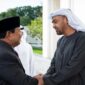 Presiden RI terpilih periode 2024-2029, Prabowo Subianto beserta Gibran Rakabuming Raka melakukan kunjungan ke Uni Emirat Arab (UEA). (Dok. Tim Media Prabowo)  