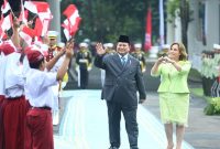 Presiden Prabowo dan Presiden Dina Boluarte menandatangani CEPA Indonesia-Peru di Jakarta. (Facevbook.com @Setkab RI)